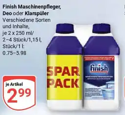 Globus Finish Maschinenpfleger, Deo oder Klarspüler Angebot