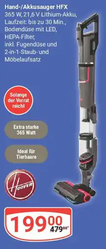 Globus Hoover Hand-/Akkusauger HFX Angebot