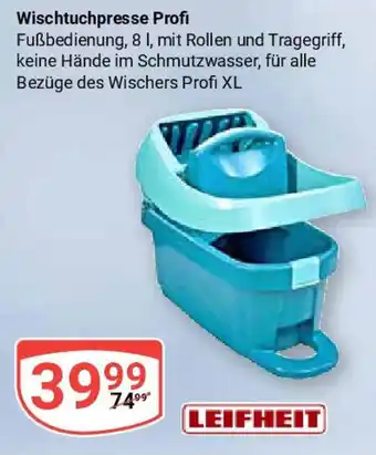 Globus LEIFHEIT Wischtuchpresse Profi Angebot