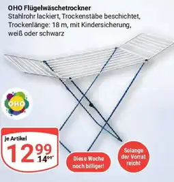 Globus OHO Flügelwäschetrockner Angebot