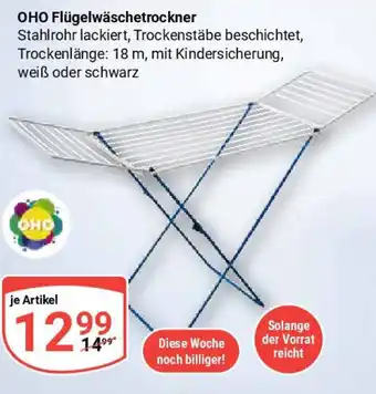 Globus OHO Flügelwäschetrockner Angebot