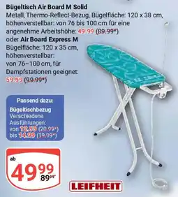 Globus LEIFHEIT Bügeltisch Air Board M Solid Angebot