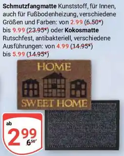 Globus Schmutzfangmatte SWEET HOME Angebot