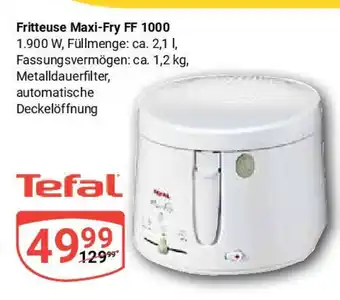 Globus Tefal Fritteuse Maxi-Fry FF 1000 Angebot