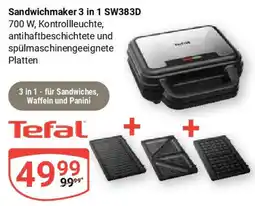 Globus Tefal Sandwichmaker 3 in 1 SW383D Angebot