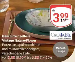 Globus CREATABLE Geschirreinzelteile Vintage Nature/Flower Angebot