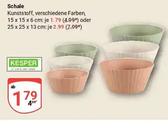 Globus Schale KESPER Angebot