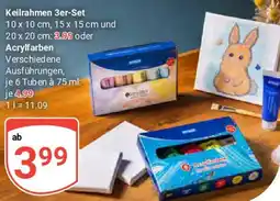 Globus Keilrahmen 3er-Set Angebot