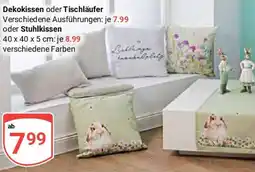 Globus Dekokissen oder Tischläufer oder Stuhlkissen Angebot