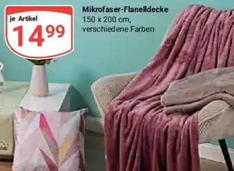 Globus Mikrofaser-Flanelldecke Angebot