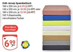 Globus OHO Jersey-Spannbetttuch Angebot