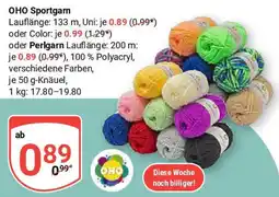 Globus OHO Sportgarn Angebot