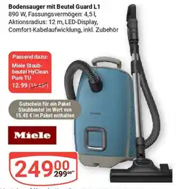 Globus Bodensauger mit Beutel Guard L1 Miele Angebot