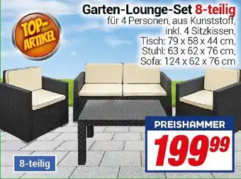 CENTERSHOP Garten-Lounge-Set 8-teilig Angebot