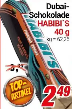 CENTERSHOP Dubai- Schokolade HABIBI'S Angebot