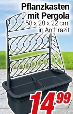 CENTERSHOP Pflanzkasten mit Pergola Angebot