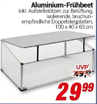 CENTERSHOP Aluminium-Frühbeet Angebot