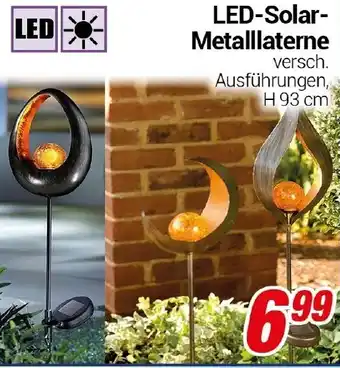 CENTERSHOP LED-Solar- Metalllaterne Angebot