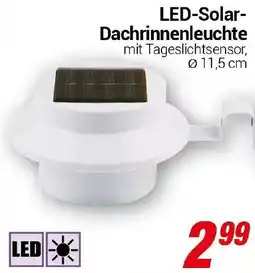 CENTERSHOP LED-Solar- Dachrinnenleuchte Angebot