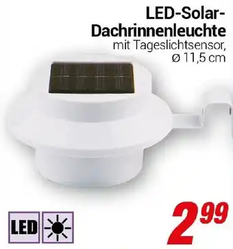 CENTERSHOP LED-Solar- Dachrinnenleuchte Angebot