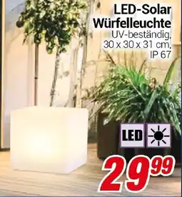 CENTERSHOP LED-Solar Würfelleuchte Angebot