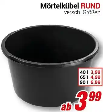 CENTERSHOP Mörtelkübel RUND Angebot