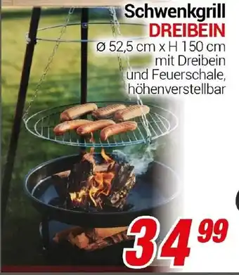 CENTERSHOP Schwenkgrill DREIBEIN Angebot