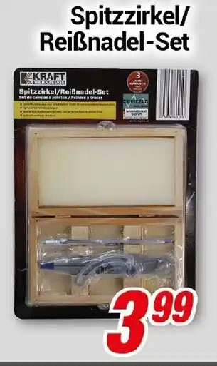 CENTERSHOP Spitzzirkel/ Reiẞnadel-Set Angebot