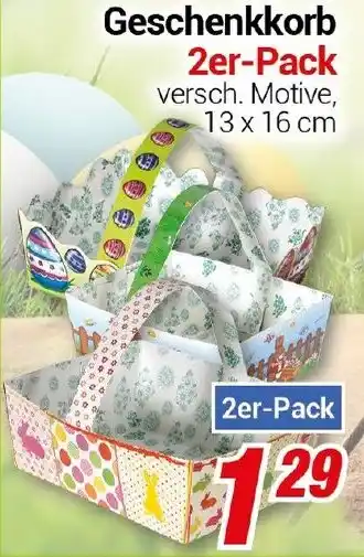 CENTERSHOP Geschenkkorb 2er-Pack Angebot