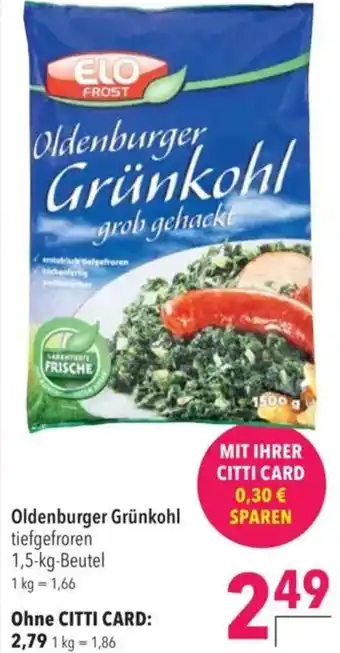 CITTI Markt Oldenburger Grünkohl Angebot