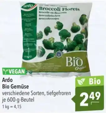 CITTI Markt Ardo Bio Gemüse Angebot