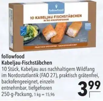 CITTI Markt followfood Kabeljau-Fischstäbchen Angebot