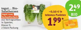 tegut Bio-Salatherzen Angebot