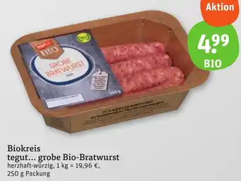 tegut Biokreis tegut grobe Bio-Bratwurst Angebot