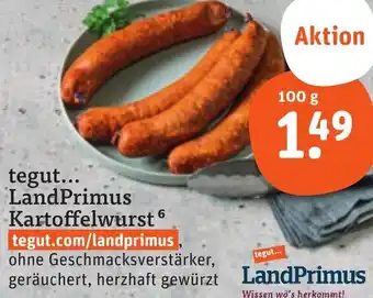 tegut tegut LandPrimus Kartoffelwurst Angebot