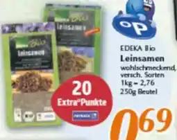 inkoop EDEKA Bio Leinsamen Angebot