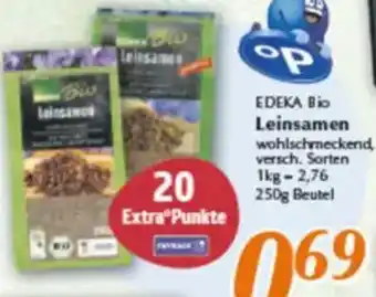 inkoop EDEKA Bio Leinsamen Angebot