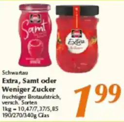 inkoop Schwartau Extra, Samt oder Weniger Zucker Angebot