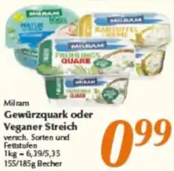 inkoop Milram Gewürzquark oder Veganer Streich Angebot