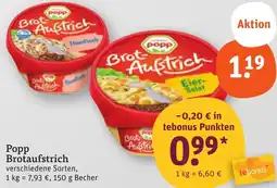 tegut Popp Brotaufstrich Angebot