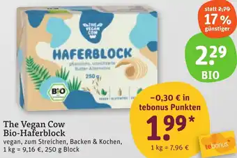 tegut The Vegan Cow Bio-Haferblock Angebot