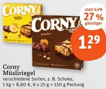 tegut Corny Müsliriegel Angebot