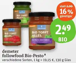 tegut demeter followfood Bio-Pesto Angebot