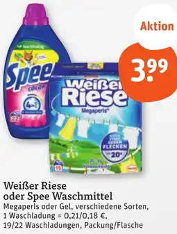 tegut Weißer Riese oder Spee Waschmittel Angebot