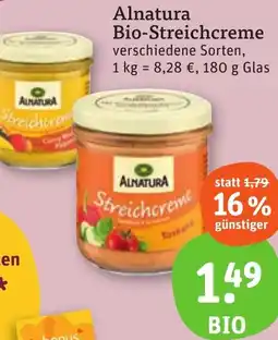 tegut Alnatura Bio-Streichcreme Angebot