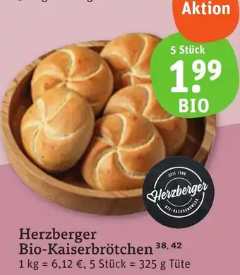 tegut Herzberger Bio-Kaiserbrötchen Angebot