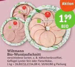 tegut Wiltmann Bio-Wurstaufschnitt Angebot