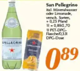 inkoop San Pellegrino Angebot