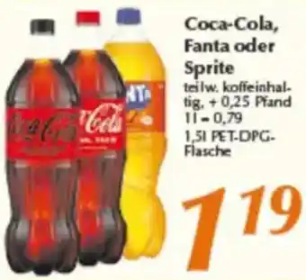 inkoop Coca-Cola, Fanta oder Sprite Angebot