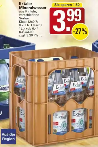 WEZ Extaler Mineralwasser Angebot